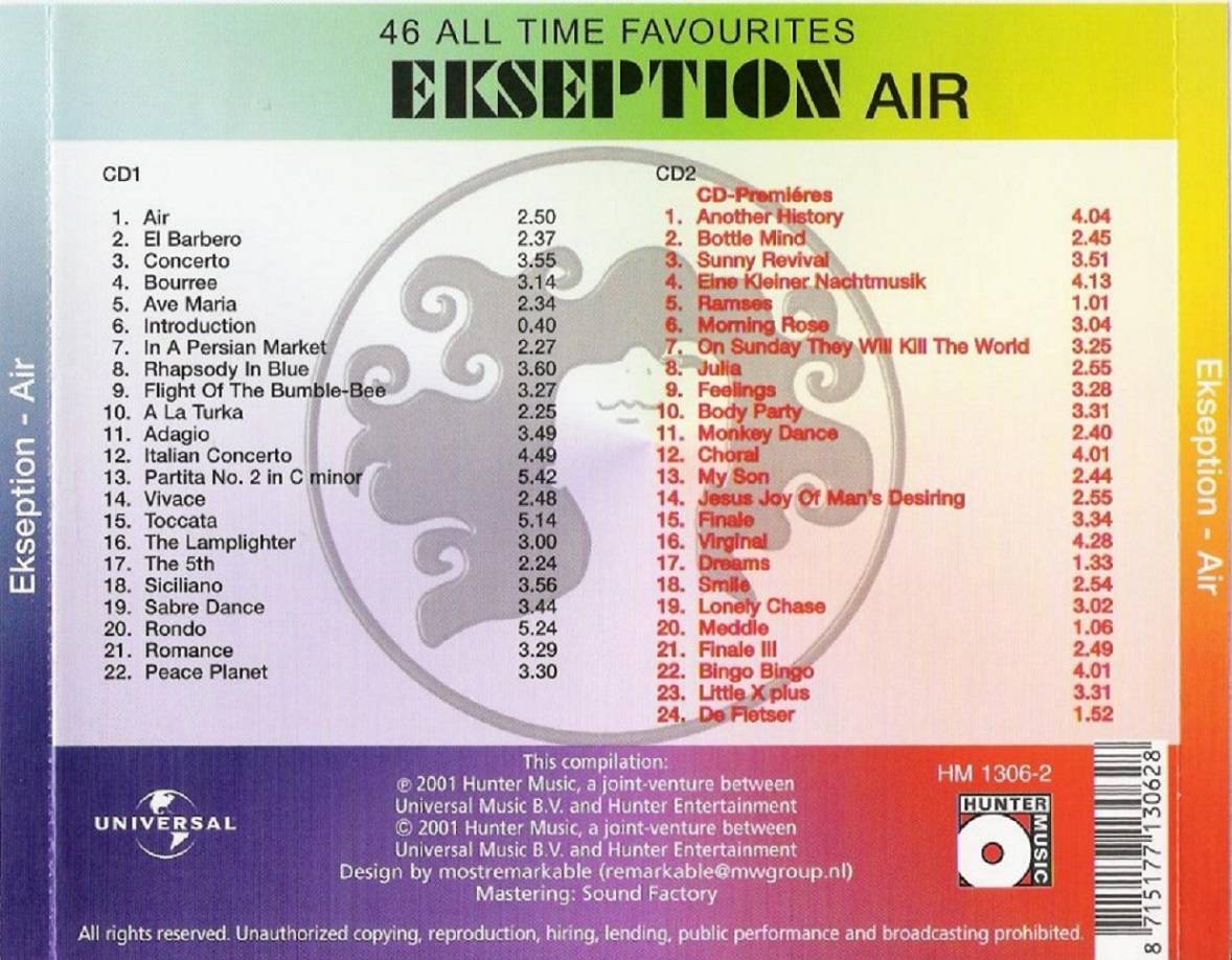 Ekseption Air 46 All Time Favourites : Back